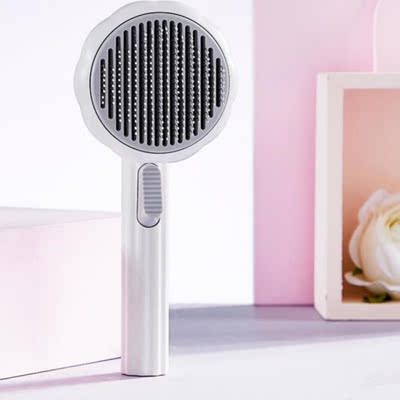 Pet Cat Comb Dog Hair Removal Selfcleaning Flea Comb for Cat