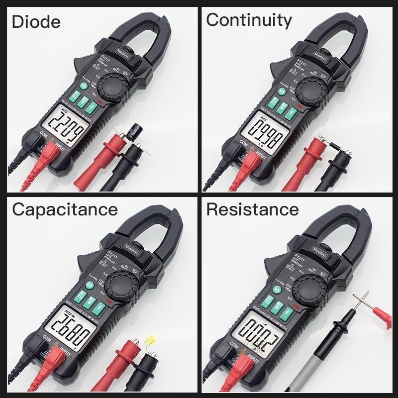 FUYI AC DC Digital Clamp Meter Multimeter Pinza Amperimetric