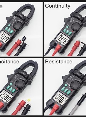 FUYI AC DC Digital Clamp Meter Multimeter Pinza Amperimetric