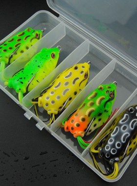 5PCs frog lure snakehead Fishing Bait Kit Trout Bass Bait Ho