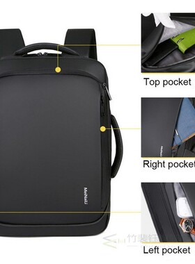 USB Charging Bags Travel Bagpack Men Laptop Backpack Male B