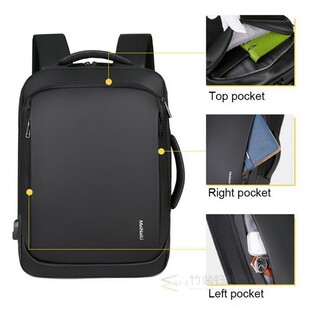 USB Charging Bags Travel Bagpack Men Laptop Backpack Male B