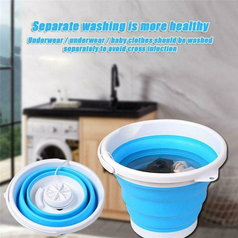 Portable Folding Laundry ub Basin Mini Washing Machine ltras