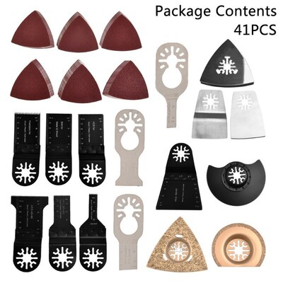 41Pcs Saw Blades Oscillating Multi Tool Accessories Mix Kit