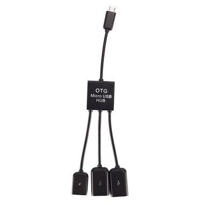 USB OTG Host Hub Adapter Multi-function 1 Male To 3 Female M