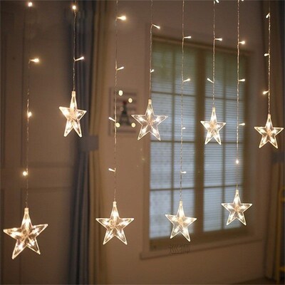 Indoor Outdoor Christmas Snowflake LED String Light Flashing