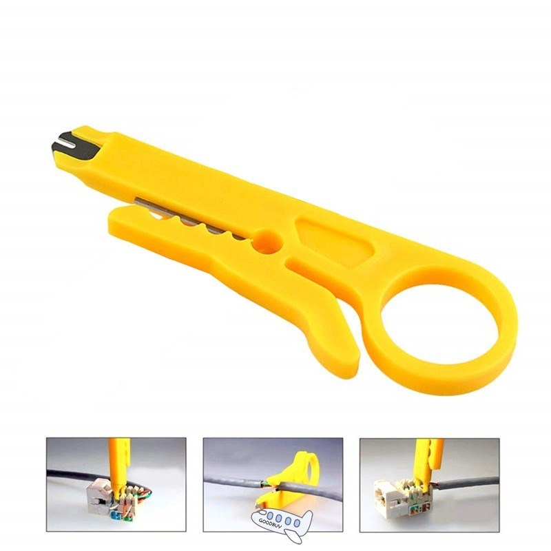 Portable Wire Stripper Knife Crimper Pliers Crimping Tool Ca