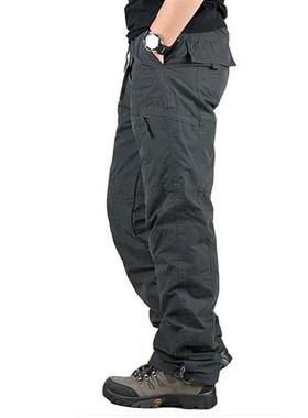 Winter Pants Mens Cotton Trousers Velvet Thick Over