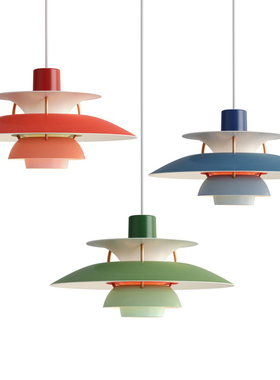 Modern design Pendant Light Colorful Umbrella shape Led Susp