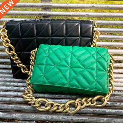 Branded Women's Shoulder Bags 2020 Thick Chain Quilt