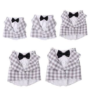 Parrot Tuxedo Suit Fashion Bird Plaid Shirt Uniform Clothes