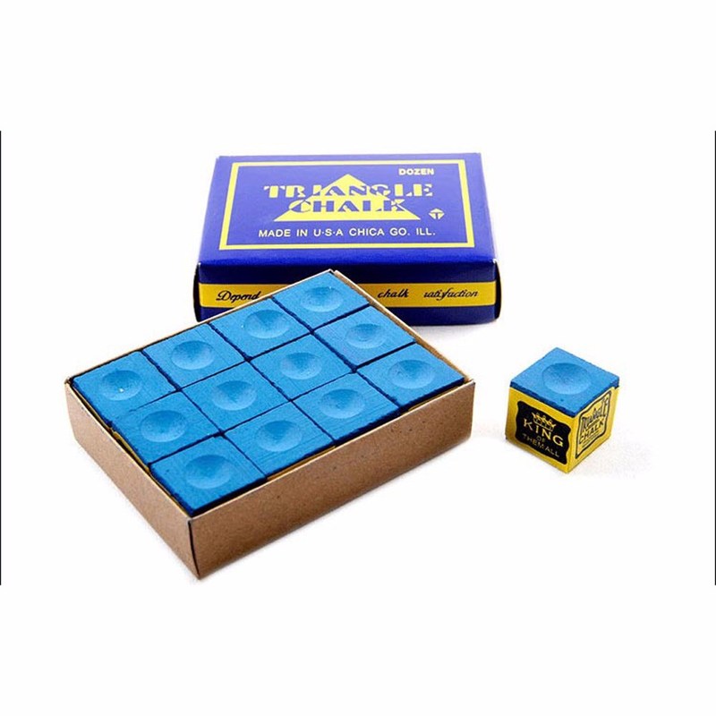 12pcs/set Pool Cue Tip Chalk Billiard Cue  No-slip Chalk Sno