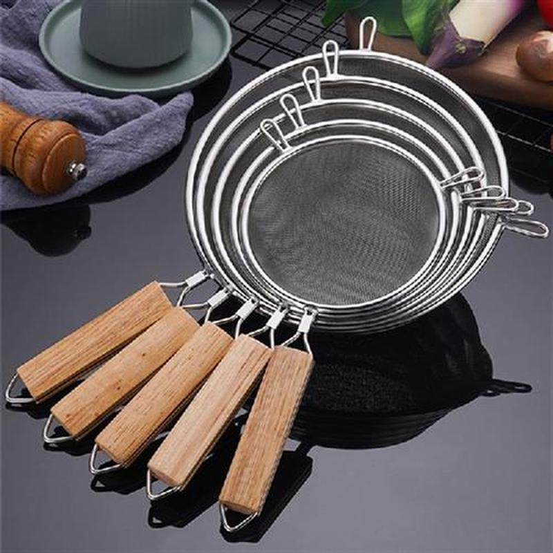 Binaural Fine Mesh Stainless Steel Colander for Pasta