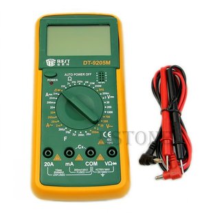 Multimeter Ohmmeter Digital Ammeter Capaci Voltmeter DT9205M