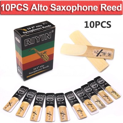 10Pcs/Box Alto Saxophone Reed Strength 2.5 Sax Accessories W