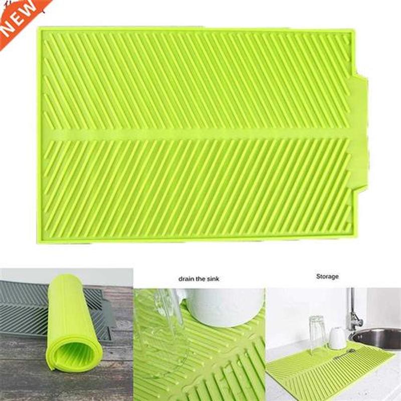Tapis de séchage de la vaisselle en Silicone | Rectan