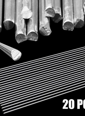 20pcs 2mm*500mm Aluminum Welding Rods Anti-rust Wire Solderi