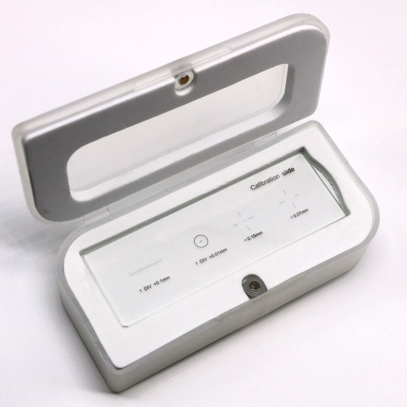 926 0.01mm Microscope Slides Reticle Calibration Slide Ruler