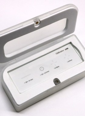 926 0.01mm Microscope Slides Reticle Calibration Slide Ruler