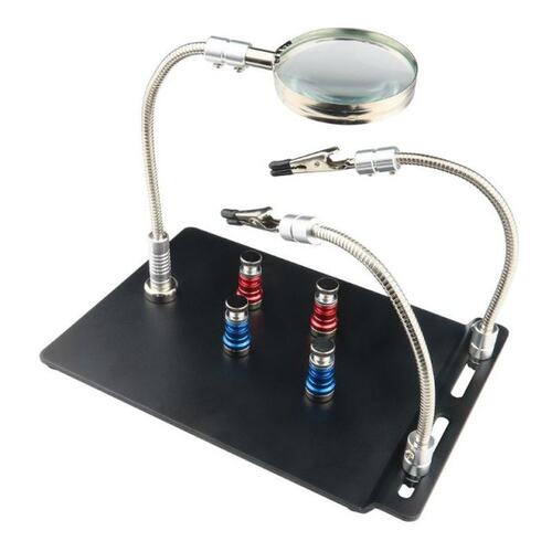 Magnetic Circuit Board Holder Helping Hands Soldering Third