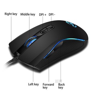 New Wired Gaming mouse gamer 7 Button 3200DPI LED Optical US