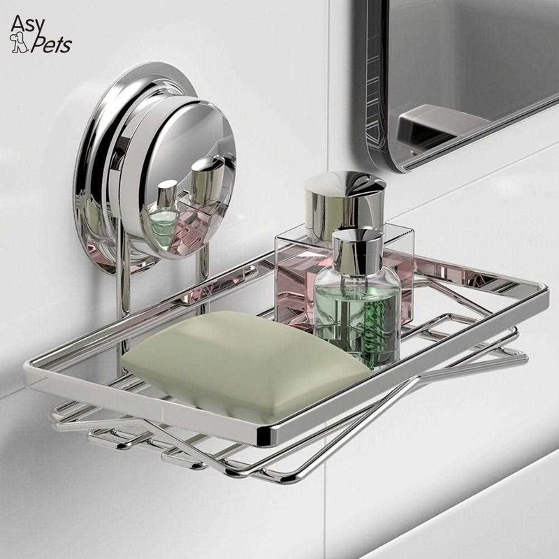 Strong Suction Cup Wall Soap Dish Holder Bathroom St