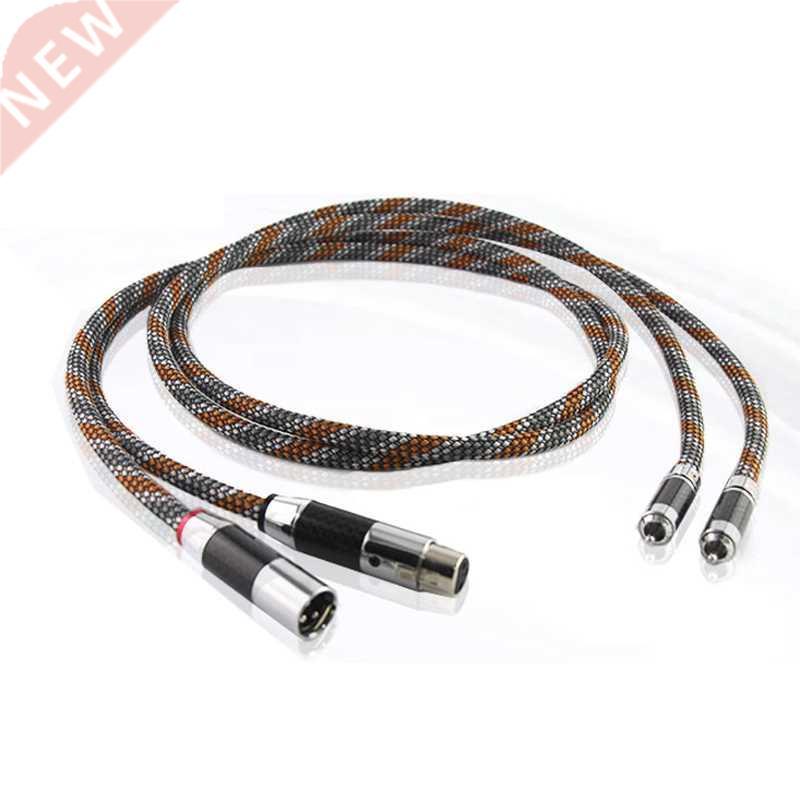 Pair ST-48B Silver-Platedr OFC XLR to RCA Audio Hifi Interco