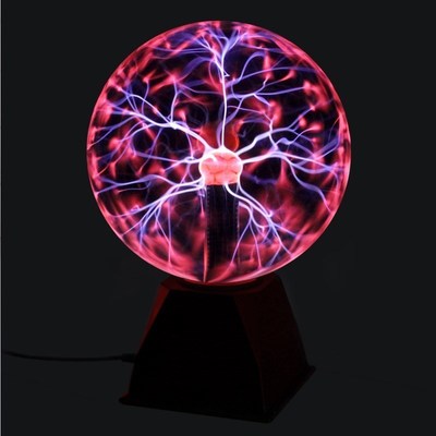 8 Inch Plasma  Lamp Globe Static Night Light  Touch Sound Se