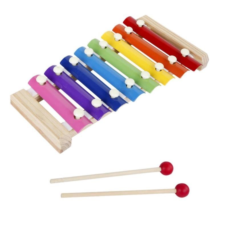 Wooden Octave Xylophone Learning Education Montessori Toy Se