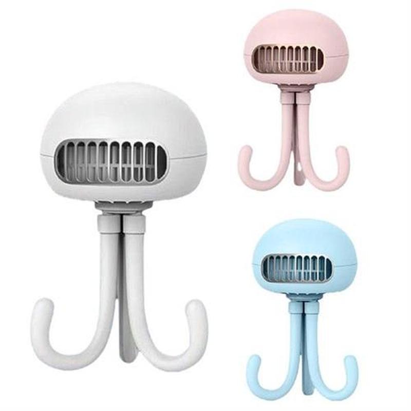 Handheld Stroller Fan on Fan with Flexible Tripod for