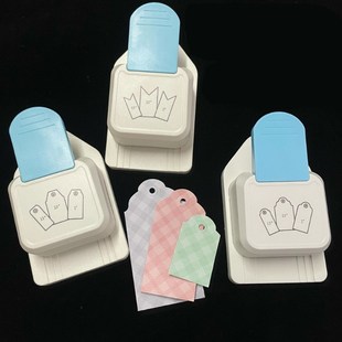 3 In 1 Tag Punch Corner Cutter Tab Paper Punch Bookmark Embo