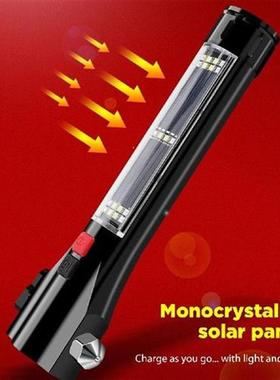 16-in-1 Emergency Flashlight Window Breaker Solar Work