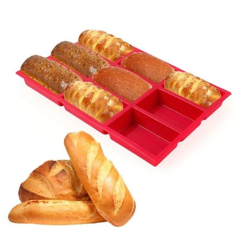 Brownie Muffin Silicone Bread Loaf Mold Pan Baking Molds