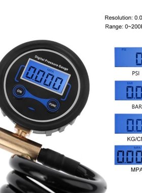 Digital Deflator Inflator Pressure Gauge Monitor for Air Pum