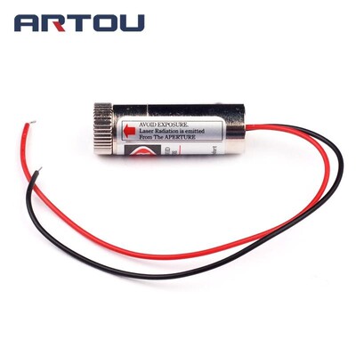 1PCS 650nm 5mW Red Laser Line Module Glass Lens Focusable In