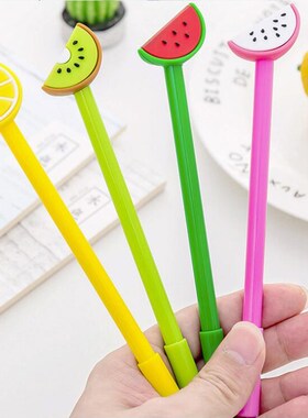Creative Fruit Gel Pen Cute watermelon black ink Signature