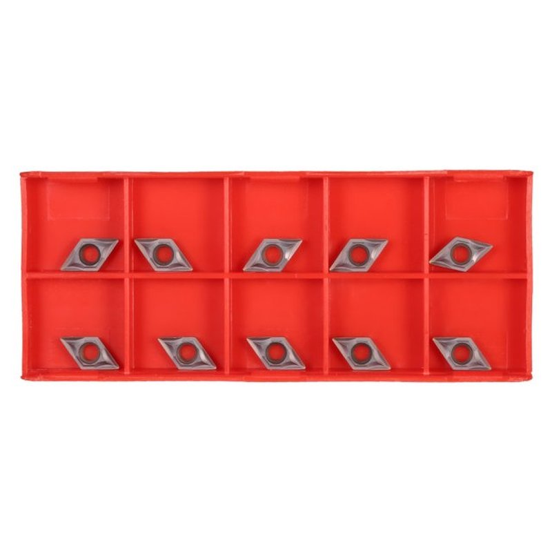 10pcs/box DCMT0702 YBC205 Carbide Inserts CNC Blades Set for