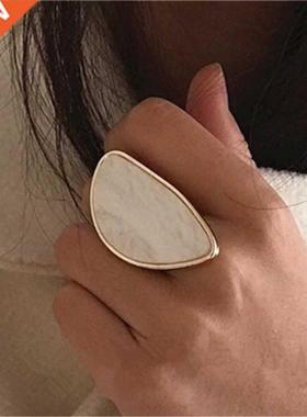 Faion woman rings acetate plate The adjustable ring oval a