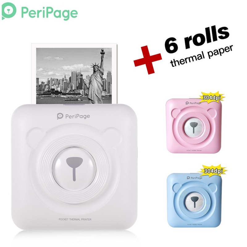High Resolution 304 DPI  Pocket Photo Printer Mini Photo Blu