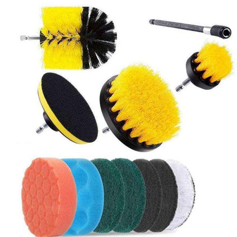 12PCS/SET Cleaning Brush Scouring Pad Power Scrubber Cleanin