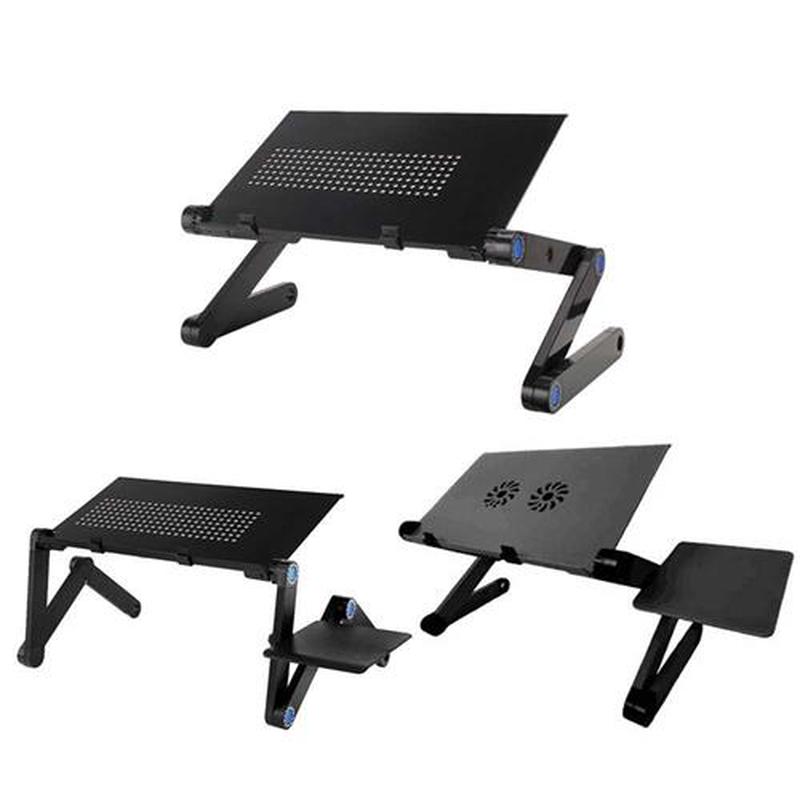 Adjustable Aluminum Laptop Desk Ergonomic Portable TV Bed La