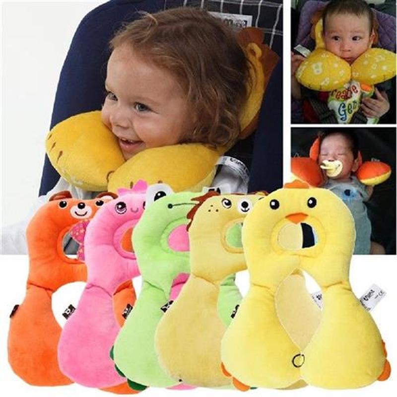 Cartoon Children Head Neck Protecting Support Headrest