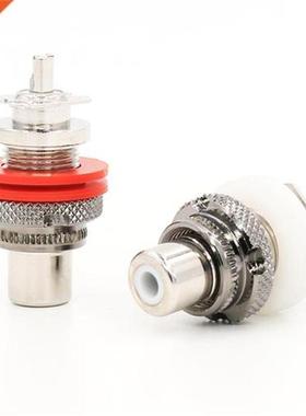 Set of 4 Quality AS-104(R) High End Rhodium Plated RCA Chass