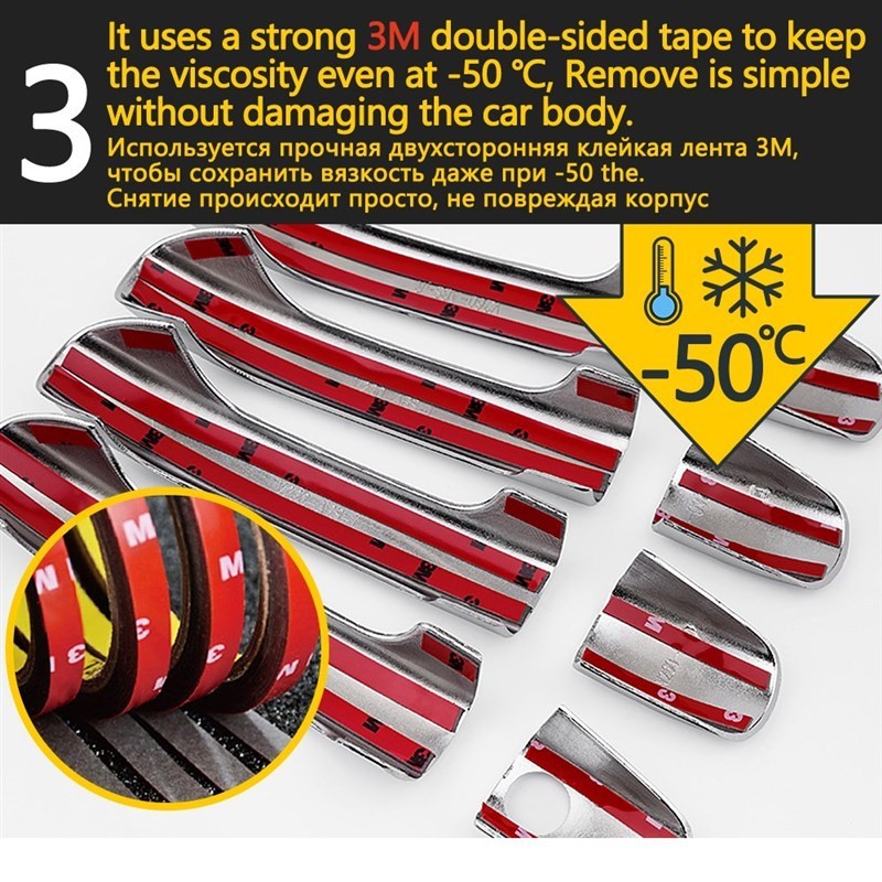 for Peugeot Expert Tepee 2007~2016 Chrome Door Handle Cover