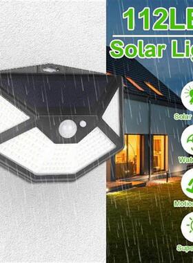Solar Lamps 112 LED PIR Motion Light Sensor Wall Light