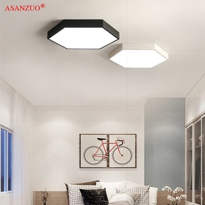 LED Ceiling Lights Modern Lamp Nordic Simple Hexagonal Ceili