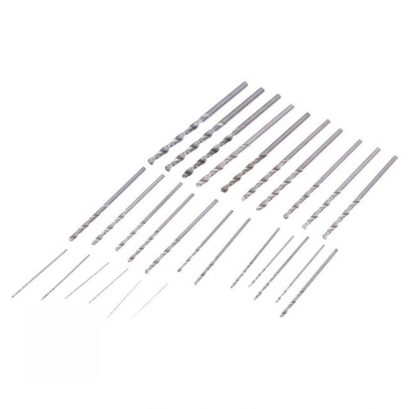 28Pcs Mini Micro Aluminum 0.3-3.0mm Hand Drill With Keyless