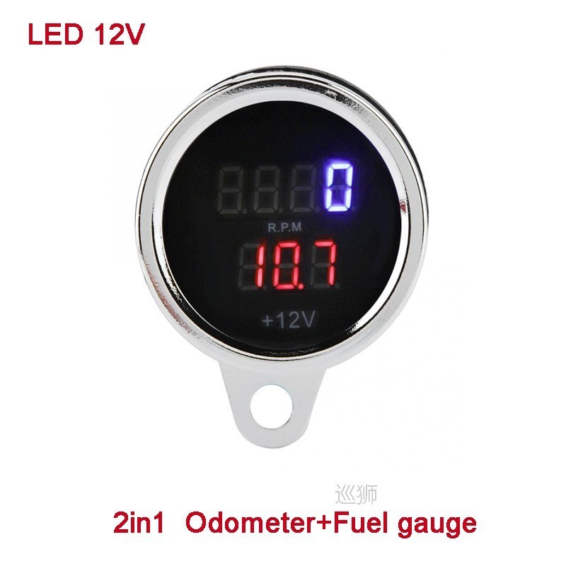 Speedometer Motorcycle Gauge Odometer LED Tachometer 0-180km