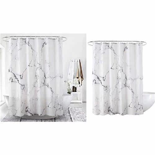 Bathroom Shower Curtain,Fabric Shower Curtain With Hooks