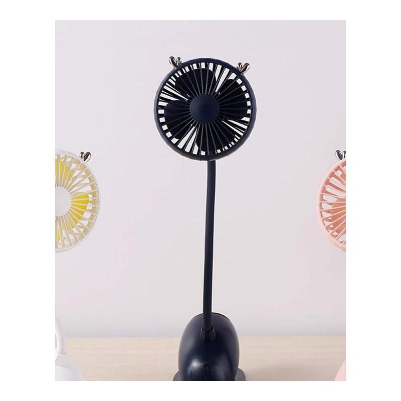 MINI Clip USB Desk Fan Battery Operated Personal Small Deskt